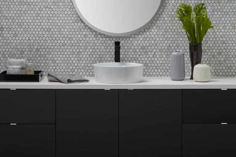 Faucets and mirror HSH Design Inc