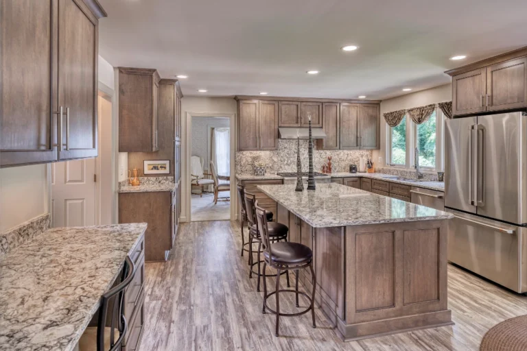 Premium island kitchen by hshdesign home design inc