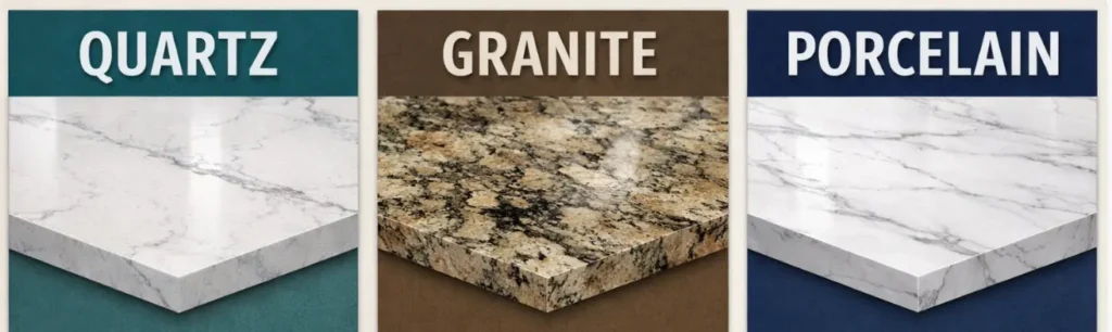 quartz.granite.porcelain comparison