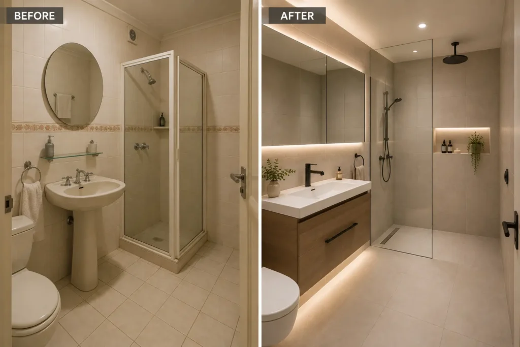 Before After Bathroom Remodel